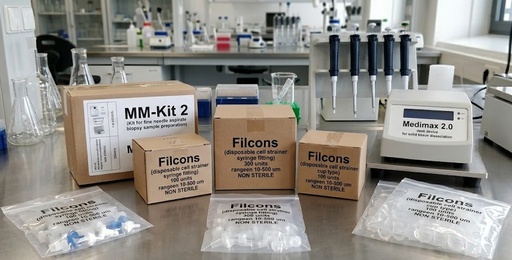 [171M67N] Filcons Max (disposable cell strainer cup type, 100 units) - 50 c tubes range between 30 and 100 um NON STERILE